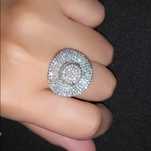 🤠PP COWBOY HAT 24mm by 19mm Pave Size 8